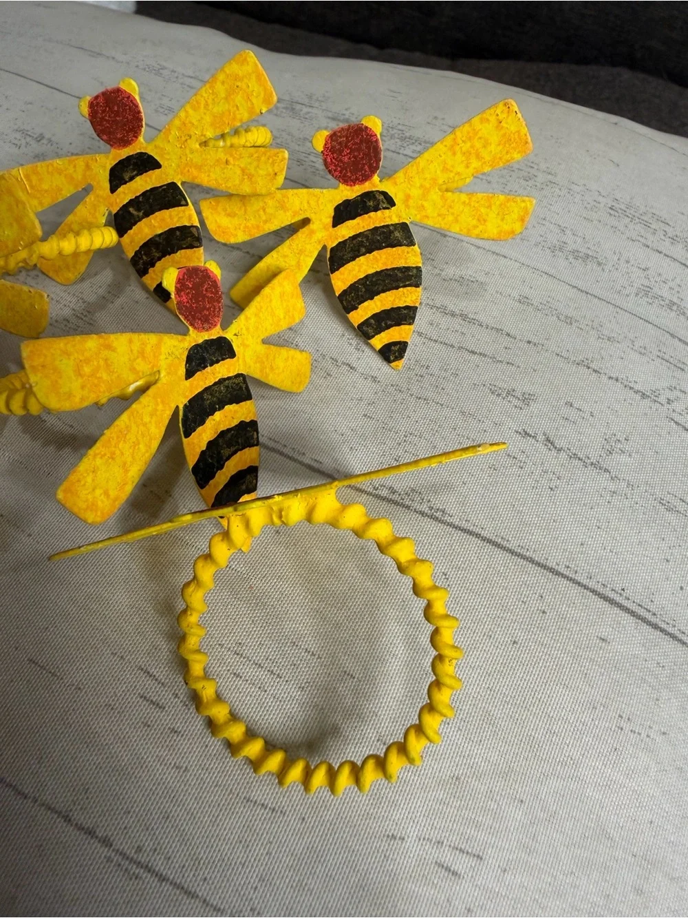 Yellow & Black Bee Napkin Holders - Set of 6